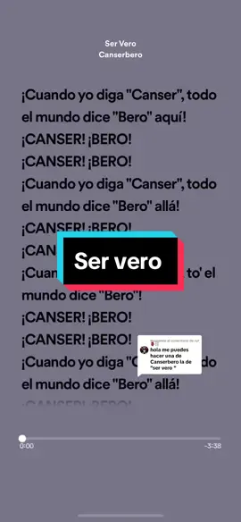 Respuesta a @nyl👺⛓️ Ser vero - Canserbero #letrasdecanciones #the_lyrics_zone #lyrics #parati #fyp #cancionesparadedicar #canserbero #servero 