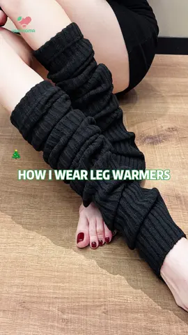 HOW I WEAR LEG WARMERS#leg warmers#thigh highs#thicker #fashion #wool #softer 