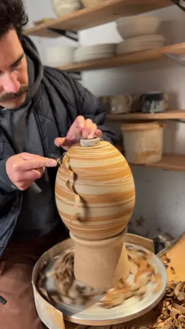 my favorite part of pottery is trimming 🙃 #fypシ 
