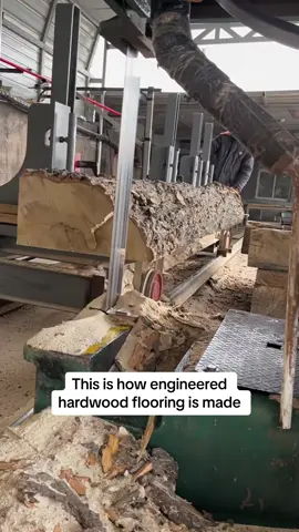 Production process of engineered hardwood flooring