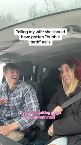 How does he know what bubble bath nails are 🤔 #couplecomedy #prank #nails #relationshiphumor #couple #thequistfamily #girlfriend 