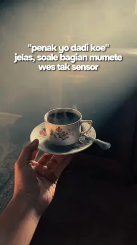 Penak yo dadi koe , soale bagian mumete di sensor 🤭 #capcut  #fyp #fypシ゚viral #beranda#storywa #katakata #fouryoupage#lagunyabikincandu🥰 