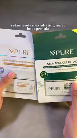 NPURE Acne Clear Pad Cica Sachet / Licorice Light Up Brightening Pads ZipLock 😍✨️ #npure #npureofficial #npureacneclearpadcica #licoricelightupbrighteningpad #eksfoliasi 