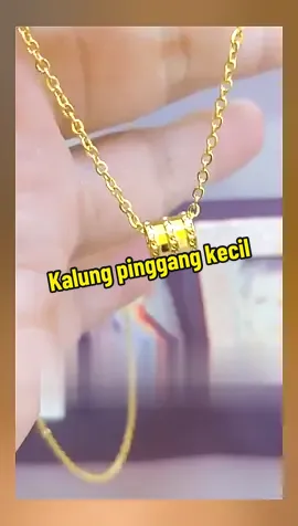 Rantai tulang belakang fesyen elegan rantai set pinggang lelaki kecil bersalut emas #Kalung pinggang kecil#Aksesori fesyen#Hadiah hari jadi