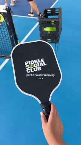did not regret waking up early for this 🌞 #picklesocialclub #pickleball 