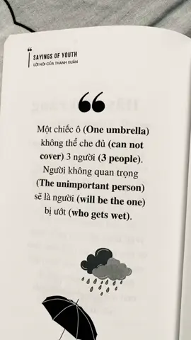 Mỗi ngày một câu tiếng anh hay và thấm cùng ad nhé ❤️#sachsongngu #tienganh #sayingsofyouth 