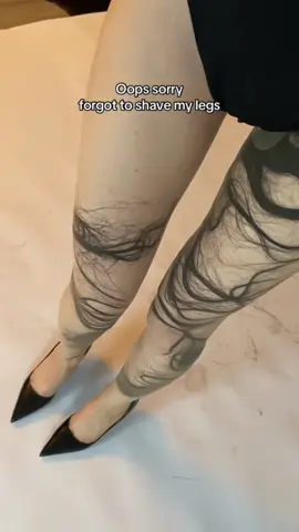 Hairy leg tattoos go hard 📸: @Anna Dorothea / @ramona.deckers & @Leannedoeshair on IG #BeautyTok #tattoo #hair #hairtok #tattooinspo #funny #viral #fyp #fake #fakeskin #hairylegs 