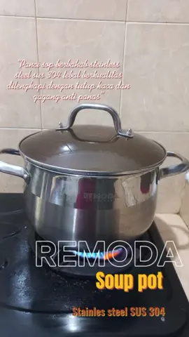 panci sup stainless steel sus 304 tebal dan kokoh 👍🏻👍🏻👍🏻#stainlesssteel #panci #sus304 #sus304stainlesssteel 