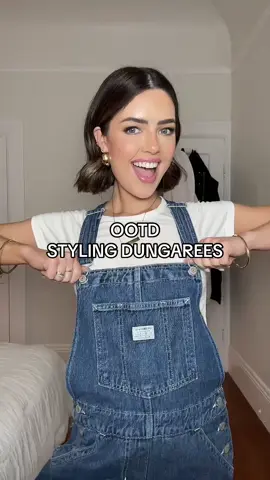 Styling my levi dungarees  #levis #fashiontiktok #fyp #fashiontrends #shorthair #grwm 
