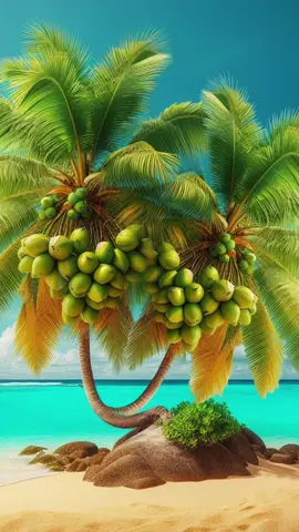 Amazing growing coconut 🥥 #garden #reels #fruit #nature #tree #coconut #shorts #growing #nature 