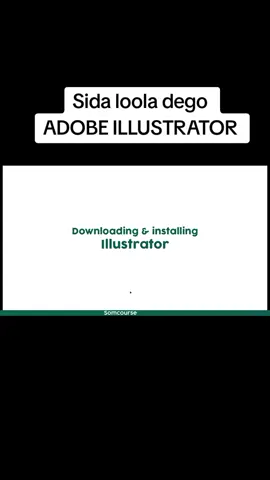 sida loola dego Adobe illustrator. #somcourse #mockups252 #freepicks #somalitiktok #graphicdesign #adobeillustrator 