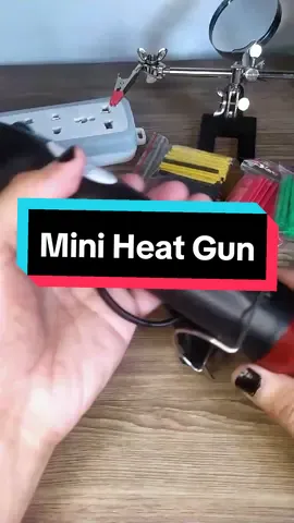 Mini heat gun for your DIY projects can be use in shrink warp or tubes and many more! #DIY #diyproject #diycrafts #heatgun #hotair #electrician #electrical 