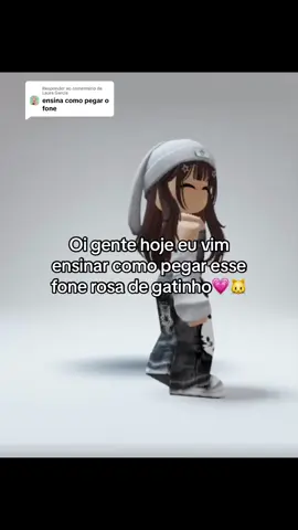 Respondendo a @Laura Garcia ensinando como a pegar o fone de gatinho 💗✨ #roblox #itensgratis #robloxfyp 