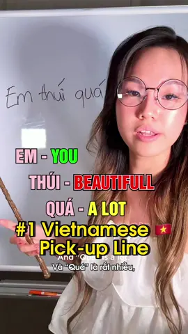 Vietnamese Pick-up Line part 1. Cách cua gái Việt. Em thúi quá = you’re so beautiful! Viet rizz. Take notes guys! . Vietnamese for foreigners. #Vietnamese lesson #palmbeach #florida #comedy #jessicaanhdao