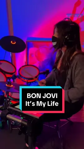 Summoning all @Bon Jovi fans! #bonjovi #itsmylife #drumcover #femaledrummer #fypシ 