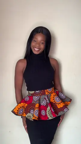 Watch how I styled my beautiful flare peplum  Watch detailed tutorial video on my YouTube channel @Stitches By Tale  Link in bio #fashion #fashiontiktok #howtosew #howtotiktok #fashionhacks #sewingtips #sewingtutorial #DIY #sewing #diyproject #viralpost #education 