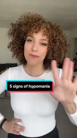 What are some of yours? 5 signs I know Im about to enter a hypomanic epsiode with bipolar disorder #bipolardisorder #hypomanic #hypomania #bipolarawareness 