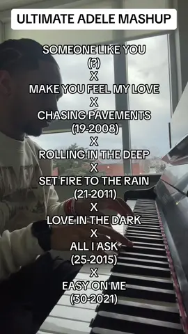 There are only two reasons I started playing the piano. The main one was because it was my grandmother’s dream and the other was to play Adele’s music, specifically Someone Like You. It sucks because I’ve been playing since 2011, but unfortunately she passed away before she ever heard me touch a key. This mashup is dedicated to that wonderful woman with a beautiful soul that I will never forget, anyway which album takes the top spot?👀👀👀 My answer is the 