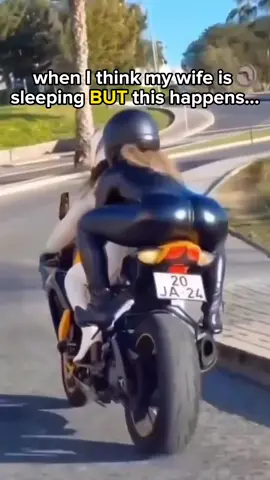 it's her super power #marriagehumor #motorcycle #couplescomedy #marriedlife #marriagecomedy #car #driving 
