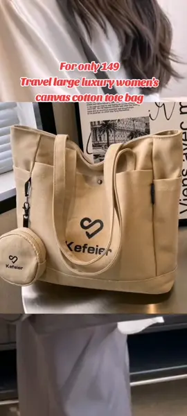 OnSALE checkout Now!!! SYY Travel Large Luxury women's canvas cotton tote bag #affordablestuff #goodstuff #tiktokshop #budolfinds #fyp #fyyyyyyyyyyyyyyyy 