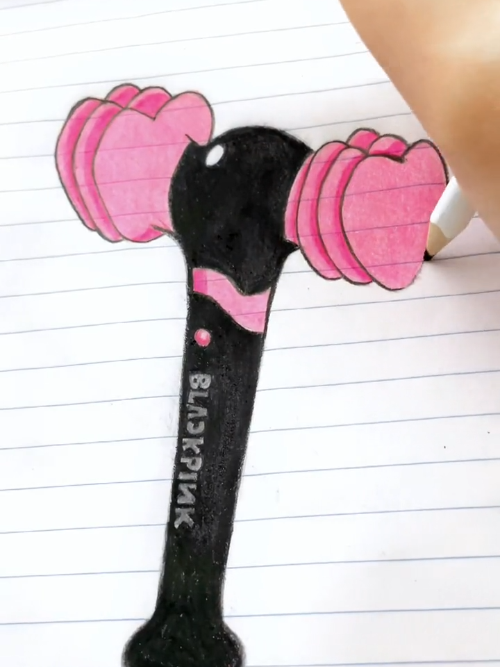 Cách Vẽ Light Stick BLACKPINK Đơn Giản Bằng Chì Màu Queen || How to Draw BLACKPINK Light Stick With Queen Colored Pencils . . . . . . . . . . . . . . #blackpink #blackpinkofficial #blackpinkinyourarea #blackpinkedit #blackpink_blinke #blink #blinks #lightstick #lightstickblackpink #blackpinkdraw #blackpinkdrawing #blackpinkdrawings #blackpinkdrawimg #blackpinkart #blackpinkarts #blackpinkartist #blackpinkartwork  #blinkstiktok #blink_blackpink #art #draw #drawing #ve #vetranh #vetranhnghethuat #sangtao #LearnOnTikTok #blackpinklisa #blackpinkjennie #blackpinkjennie #blackpinkrose #blackpinkjisoo #howyoulikethat #howyoulikethatblackpink #blackpinkpainting #mauchi #chimau #coloredpencil #coloredpencils #paint #painting #tutorials #tutorial #huongdan #tiktok #howto #howtodraw #easydrawing #easydrawingtutorial #easydrawingforkids #easydrawings #easydrawingtips #easydrawingideas #vedongian #vedongianchobe #vedongianf #easydraw #huongdanve #huongdanvetranh #huongdanvechimau #tranhchimau #vesieude #lightstickkpop #Lightstick Của Blackpink To #kpoplightstick #blackpinklightstick #mauchi #coloredpencil #hongden #jennie #rose #jisoo #lisa #fyp #fypシ #fypシ゚viral #viral #trending #xuhuong #cute #dethuong #veblackpink #yg  #ygentertainment #DIY #coloring #tomau #tomausangtao