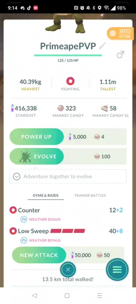 Evolved my shiny Primeape ❤️#shinypokemon #fyp #pokemonislife #foryoupage #pokemonmom #LETSGO #pokemon #gottacatchthemall 