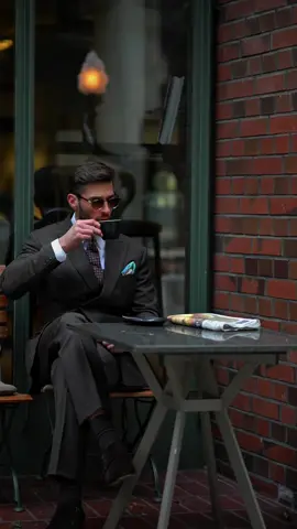 Coffee is life #gentleman #oldmoney #fy 