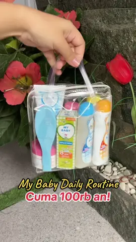 My baby daily routine udah pilihan paling pas buat Bunda yg ga suka neko neko 😍Paling murce, paling wangi, siapa yg pakek ini buat baby nya nih, Bun? 🥳 #mybaby #paketlengkap #skincarebayi 