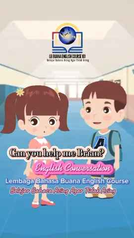 Bantuin aku Brian?#percakapan #bahasainggris #kids #mudah #kursusbahasainggris #animasi #shorts 