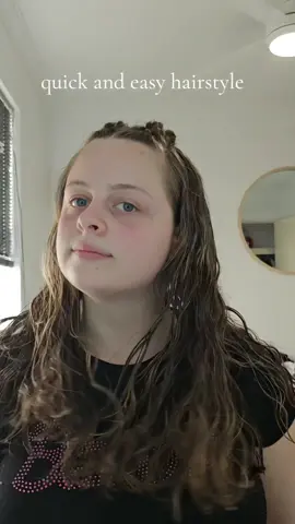 quick and easy hairstyle for a night out at dinner #fyp #hair #lazygirlhairstyles 