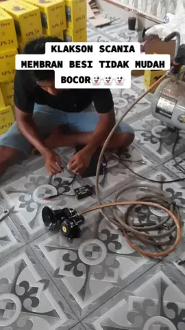 HATI-HATI‼️‼️ PRODUK KW. MEMBRAN PLASTIK MUDAH BOCOR. Beli disini dijamin ORI👻👻👻.. UANG KEMBALI 2X LIPAT KALAU TIDAK ORI👏👏👏👏 12/24V.WAJIB PAKAI ANGIN.#klakson #scania #volvo #bus #truk #L300 