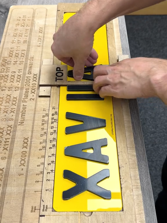 Making custom number plates! (TT🎥: @utopiaplates ) #Unreel #Extreme #DIY #Custom #Cartok