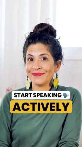 Active speaking practice is one of THE MOST IMPORTANT(!!) parts of practicing. You have to take what you’ve learned and put it into practice.