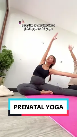 Yang biasanya ikut yoga biasa, skrg pertama kalinya ikut prenatal yoga. Happy sekalii, semoga Baby C sehat. Olahraga bumil satu inii jadi favorit aku sii 🥹🫶🏻 #20weekspregnant #prenatalyoga #gayaditiktok #olahragahamil 