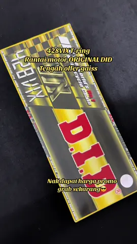 Nak dapatkan harga promo boleh grab sekarang🔥 #originaldid #rantaimotor #didmalaysia #didmalaysiaofficial #tring #rantai428vix 