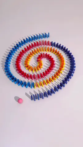 Satisfying Dominoes | Spiral #asmrsounds #dominoes #dominoeffect #chainreaction 