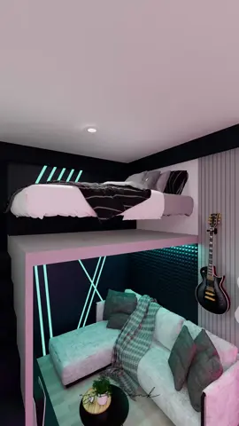 kamar gaming berukuran 4 x 4 meter dengan konsep mezzanine, sudah lengkap dengan kamar mandi di dalamnya, ada yang mau kamarnya begini #bedroomdesign #bedroom #gaming 