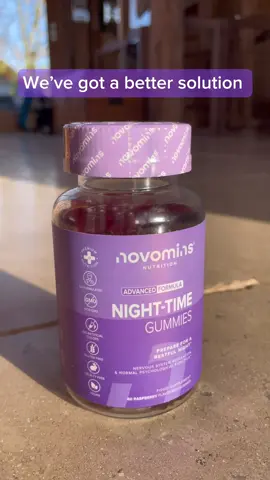 A quick and easy solution to a more restful nights sleep 😴  #novomins #novominsgummies #novominsnighttime #nighttimegummies #vegansupplements #magnesium #sleepygirlmocktail #sleepygirl
