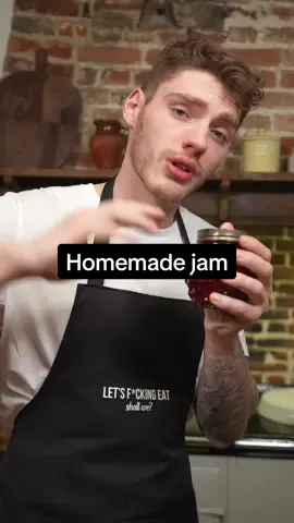 From Scratch Ep 7: RASPBERRY JAM 🔥 So very easy, so very simple, so very tasty 1. Grab 500g of either frozen or fresh raspberries & mix with 500g sugar (equal parts of both) 2. Get on the heat and being to a foamy boil (you can add butter to reduce the scum if you want) 3. Remove from the heat and add the juice from a lemon & half a packet of pectin if you have it 4. Now cool 5. Meanwhile, wash out your airtight jars - just wash them out id youre going to keep your jam in the fridge - if you want to cupboard them then sterilise them in the oven for about 10 mins and cool 6. Add your jam, lock it tight and cool fully 7. Itll last open in the fridge for 1 month or sealed shut (as long as you sterilised) in the cupboard for a few months! 8. ENJOY AND SLAP IT ON EVERYTHING #homemadejam #jamrecipe #jam #raspberryjam 