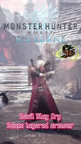 MHW Dante layered Armour #monsterhunterworld #mhw #dante #devilmaycry #mhwiceborne #monsterhunterworldiceborne #foryoupage 