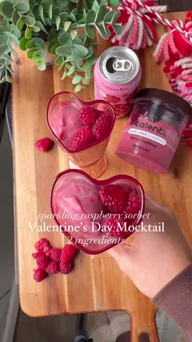 2 Ingredient Valentine’s Drink/Dessert- whatever you want to call it! These are so simple and so fun 😊💘💗if you’re looking for a cocktail version, you can find that a few posts back!  - - What you need: 1 container of raspberry sorbet ( I used @talenti)  2 cans of your favorite raspberry soda (I used @drinkpoppi)  In a glass, add 2-3 scoops of sorbet + fill with your favorite raspberry drink!  This makes 4 servings!  #galentines #galentinesday #valentines #ValentinesDay #choosingbalance #happyhour #2ingredients #mocktails #cocktail #EasyRecipes #happyhours 