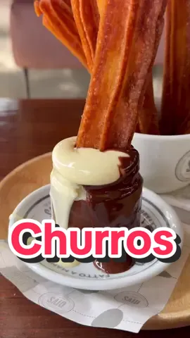 Churros done right 🤩 📍Said Dal 1923 Dubai #churros #dessert #chocolate #foryou 