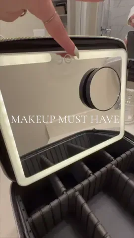 Favorite makeup bag for travel or everyday use ✨ It has a rechargeable LED lighted mirror with 3 color settings and adjustable slots to keep everything organized!  Shop on my Amazon under “Makeup/Beauty” link in bio 🤍 #makeup #makeupbag #amazon #amazonfinds #amazonhome #amazonmakeup #organization #organizedhome #momlife #motivation #asmr #asmrrestock #asmrsounds #restock #CleanTok #cleanwithme #refesh 