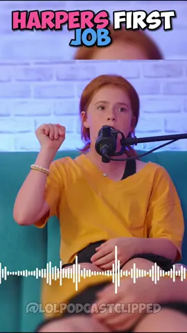 LOL Podcast┃Harpers First Job! #lolpodcast #thelolpodcast #cashbaker #katebaker #maverickbaker #harperzilmer #fyp 