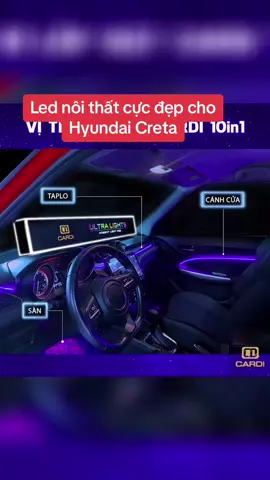 Led nội thất Cardi cực đẹp cho Hyundai Creta #2tvietnamauto #độxeôtô #độ_xe_chuyên_nghiệp #lednộithấtoto #cardi #hyundaicreta #thanhthoiluottet #xuhuong #trending #fyp 
