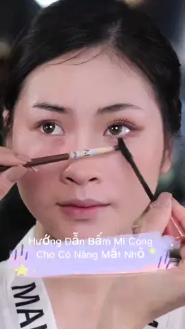 Hướng Dẫn Bấm Mi Cong Cho Cô Nàng Mắt Nhỏ! #maiphanmakeupartist #maiphanacademy  ｜ Mai Phan Makeup
