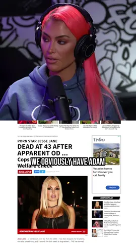 THESE ARE NOT OVERDOSES. THESE ARE POISONINGS.  Rest in peace to both Adam Harrison and Jesse Jane. This is heartbreaking, sending prayers..