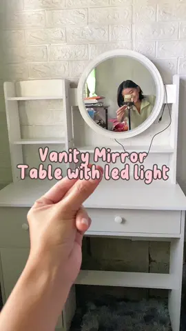 Girl I bet you need this! #vanitymirror #vanitymirrorwithlights #dressertable #vanitymirrortable #vanitymirrorwithdrawer #vanitymirrors #tiktokshopvanitymirrror #fyp #f #foryou #foryoupage #vanitymirrororganizer #makeuporganizer 