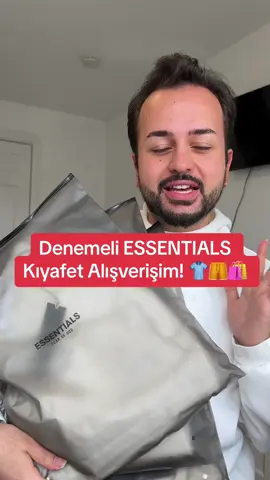 Fear of God Essentials markasından yaptığım alışverişe gelin bakalım! 😃 Aldıklarımı siz nasıl buldunuz? 🛍️👕🩳 #fashion #manfashion #essentials #sweatshirt #unboxing 