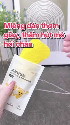 Miếng dán thơm giày, thấm hút mồ hôi, khử mùi hôi giày dép #miengdanthomgiay #miengdankhumuihoigiay #miengdanthomgiayhutmohoi #khumuihoigiay #giadungtienich 